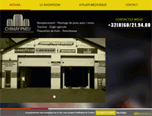 Tablet Screenshot of chimay-pneu.com